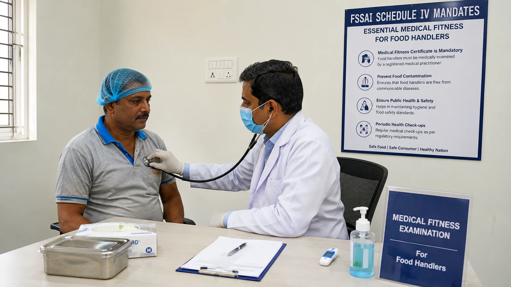 FSSAI Schedule IV medical fitness for food handlers