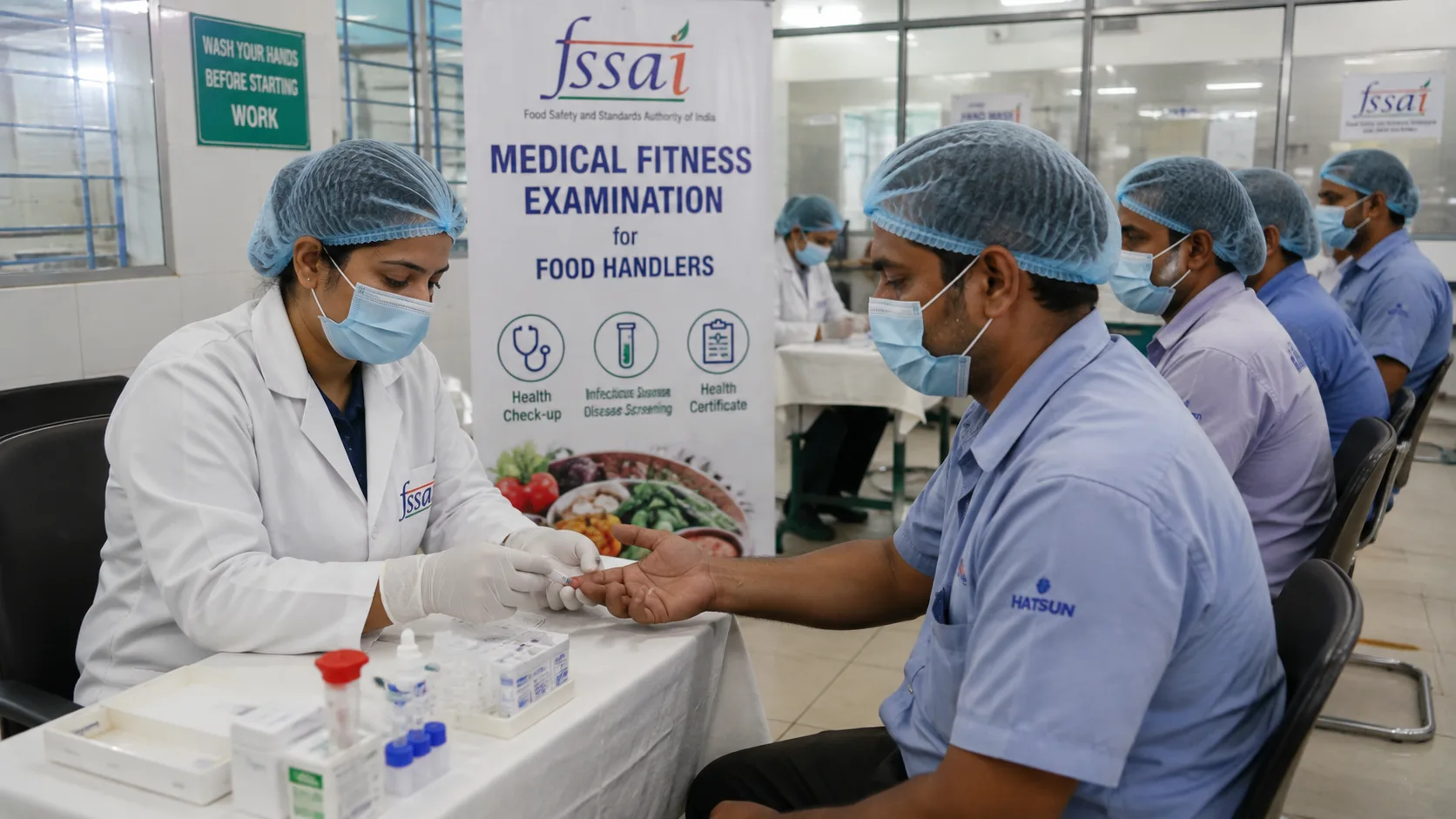 FSSAI food handler medical examination